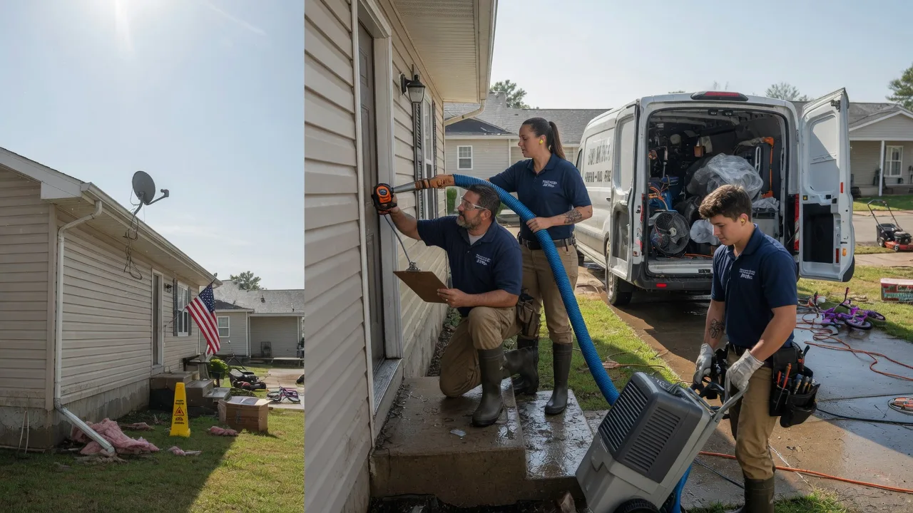 Ceiling Water Damage Restoration in Tuskahoma, OK near me